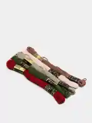 Горчичный набор ниток мулине, 10 м, 5 штук