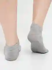 Серый носки короткие спортивные для йоги non slip противоскользящие