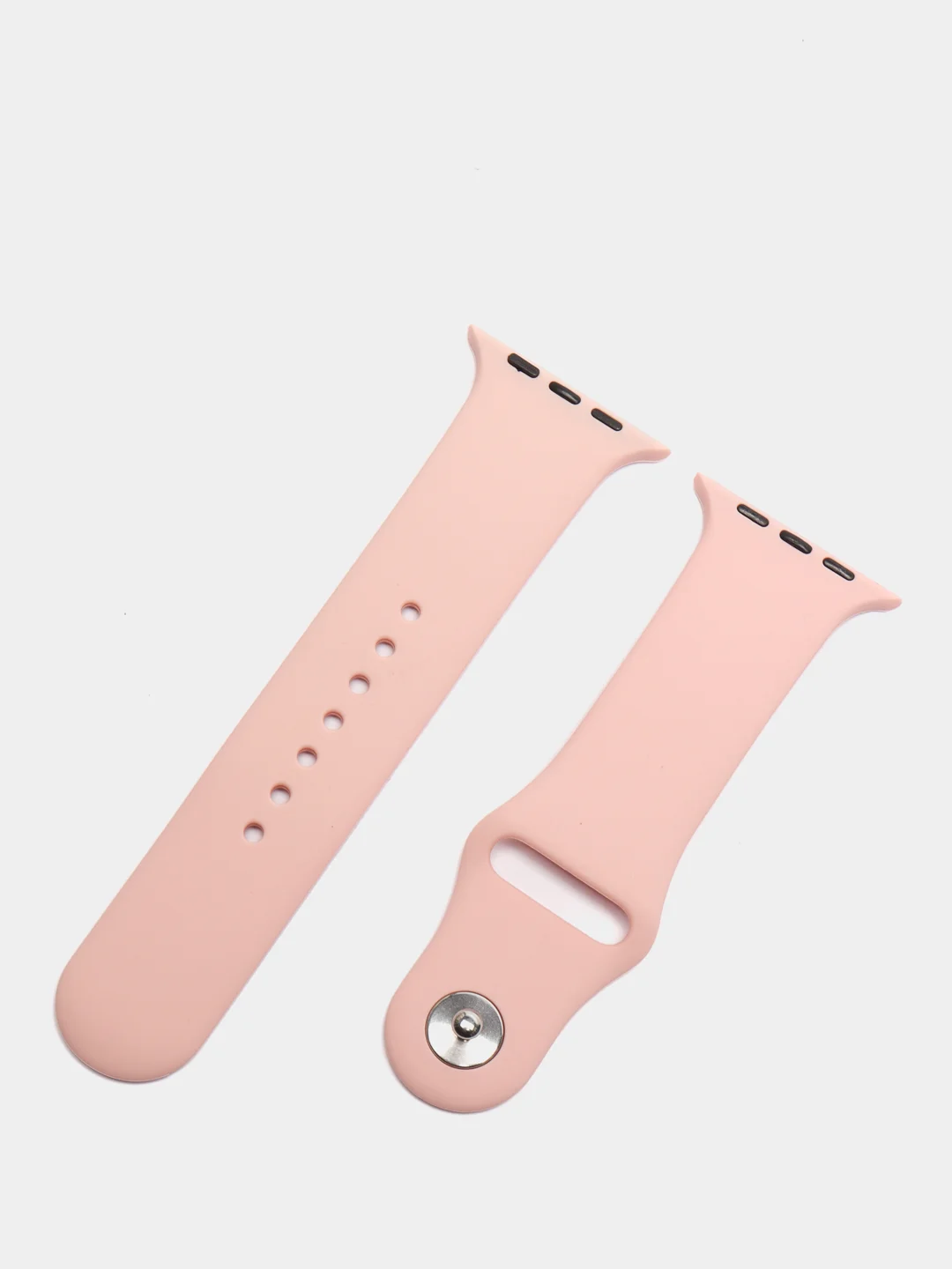 Пудровый силиконовый ремешок для Apple Watch 42/44S