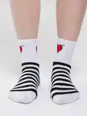 Черный носки женские дезодорирующие "СЕРДЦЕ"