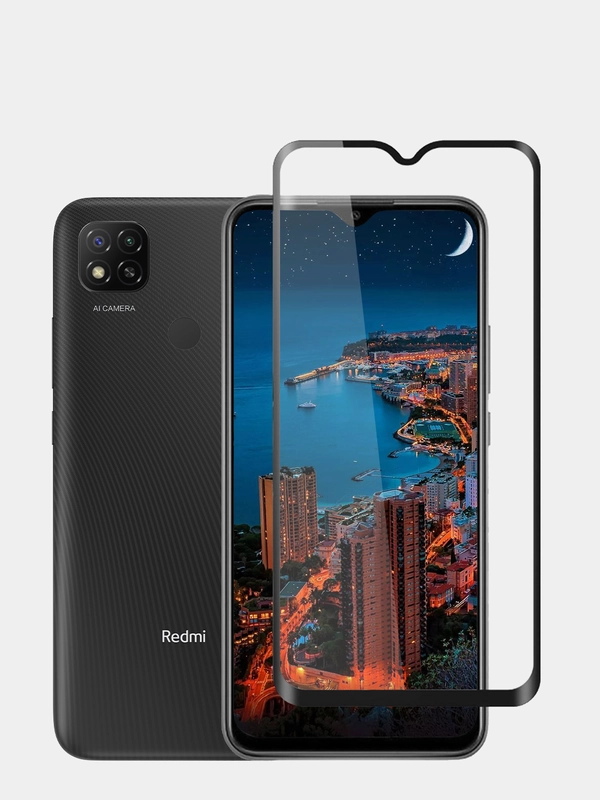 Защитное стекло 9D для Xiaomi Redmi 9C