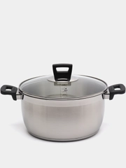 Кастрюля с крышкой Polaris Rialto-24C, серый