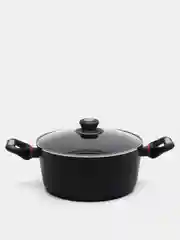 Кастрюля с крышкой Polaris PRO collection-24C 24 см Черный