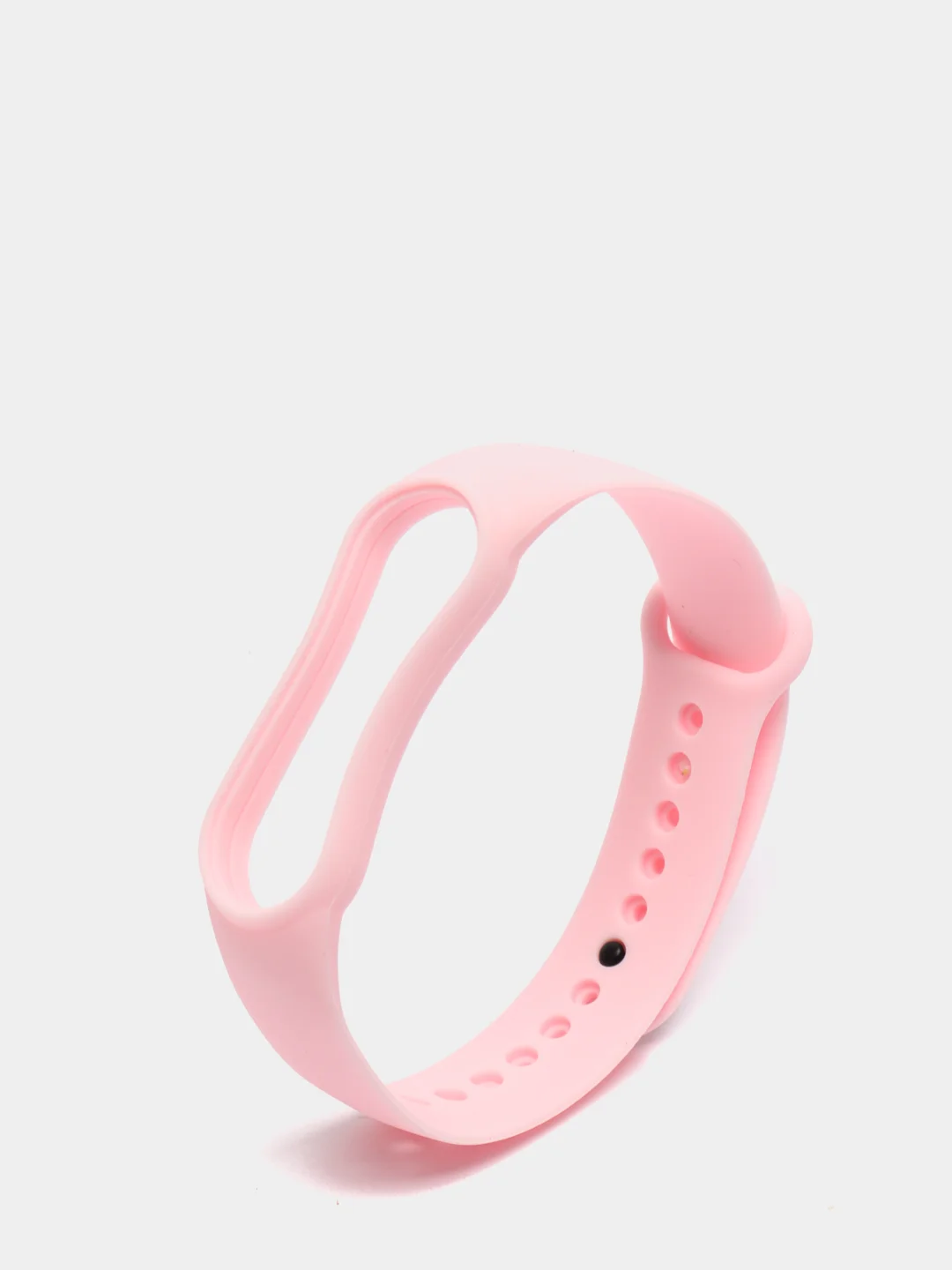 Розовый ремешок силиконовый Krutoff  для Xiaomi Mi Band 5/6 (Сяоми Ми Бэнд 5/6)