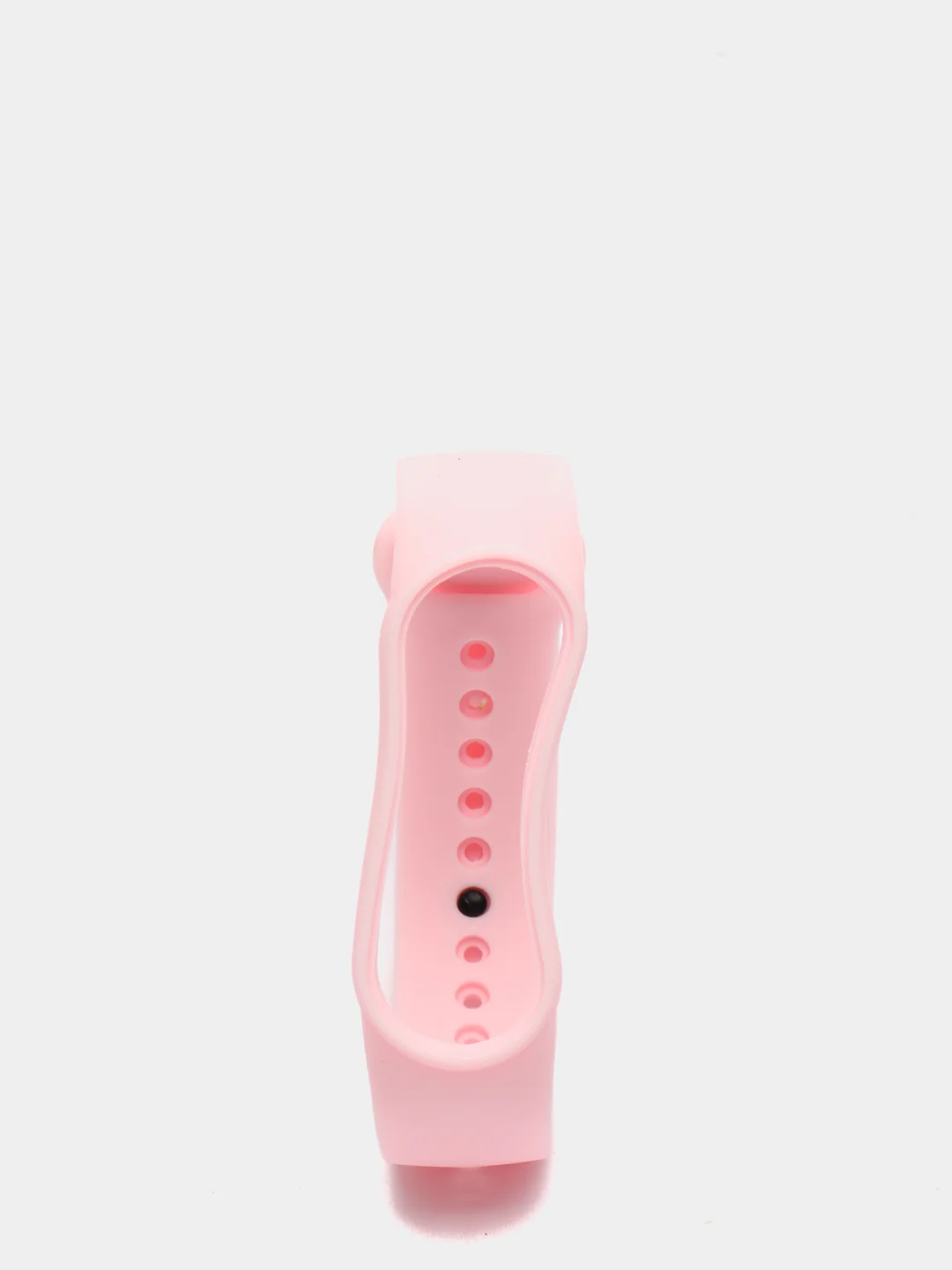 Розовый ремешок силиконовый Krutoff  для Xiaomi Mi Band 5/6 (Сяоми Ми Бэнд 5/6)