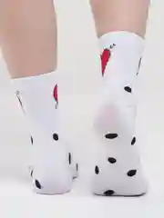 Прозрачный носки женские дезодорирующие "СЕРДЦЕ"