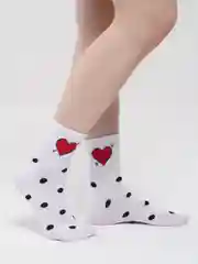 Прозрачный носки женские дезодорирующие "СЕРДЦЕ"