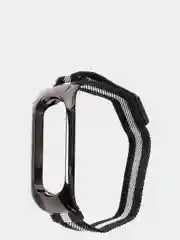 Багровый ремешок магнитный металлический для Xiaomi Mi band 5