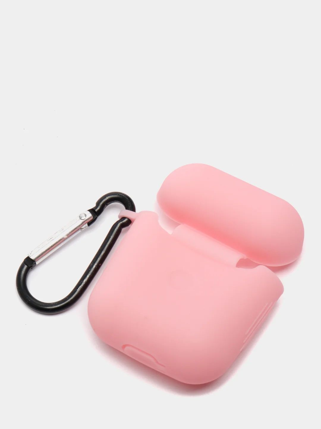 Конфетный силиконовый чехол с карабином для наушников AirPods 1, 2