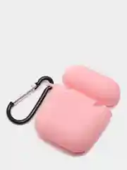 Конфетный силиконовый чехол с карабином для наушников AirPods 1, 2