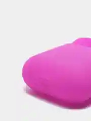 Фуксия силиконовый чехол с карабином для наушников AirPods 1, 2