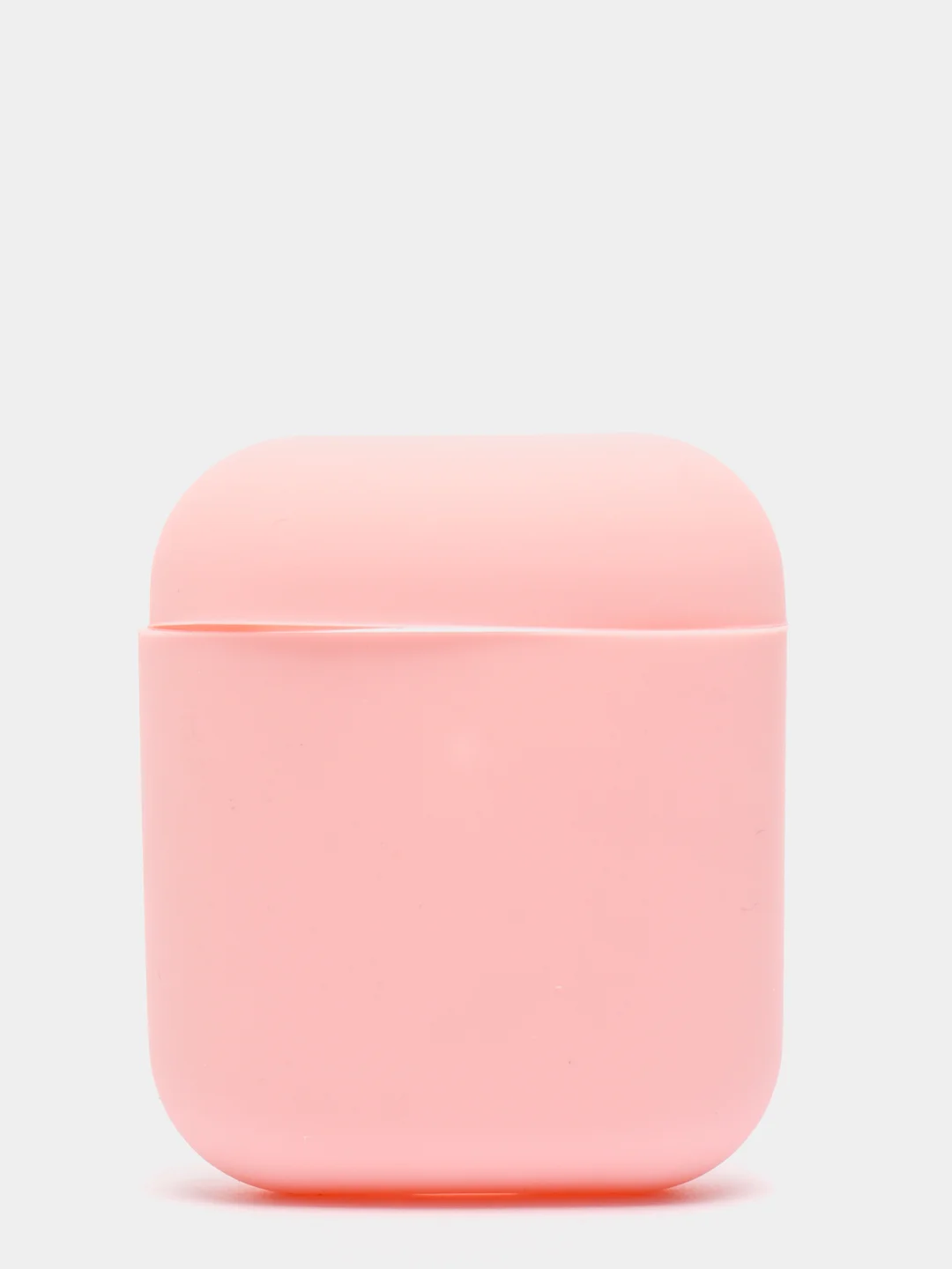 Розовый силиконовый чехол для наушников AirPods Аирподс 1 / 2 розовый, черный, синий