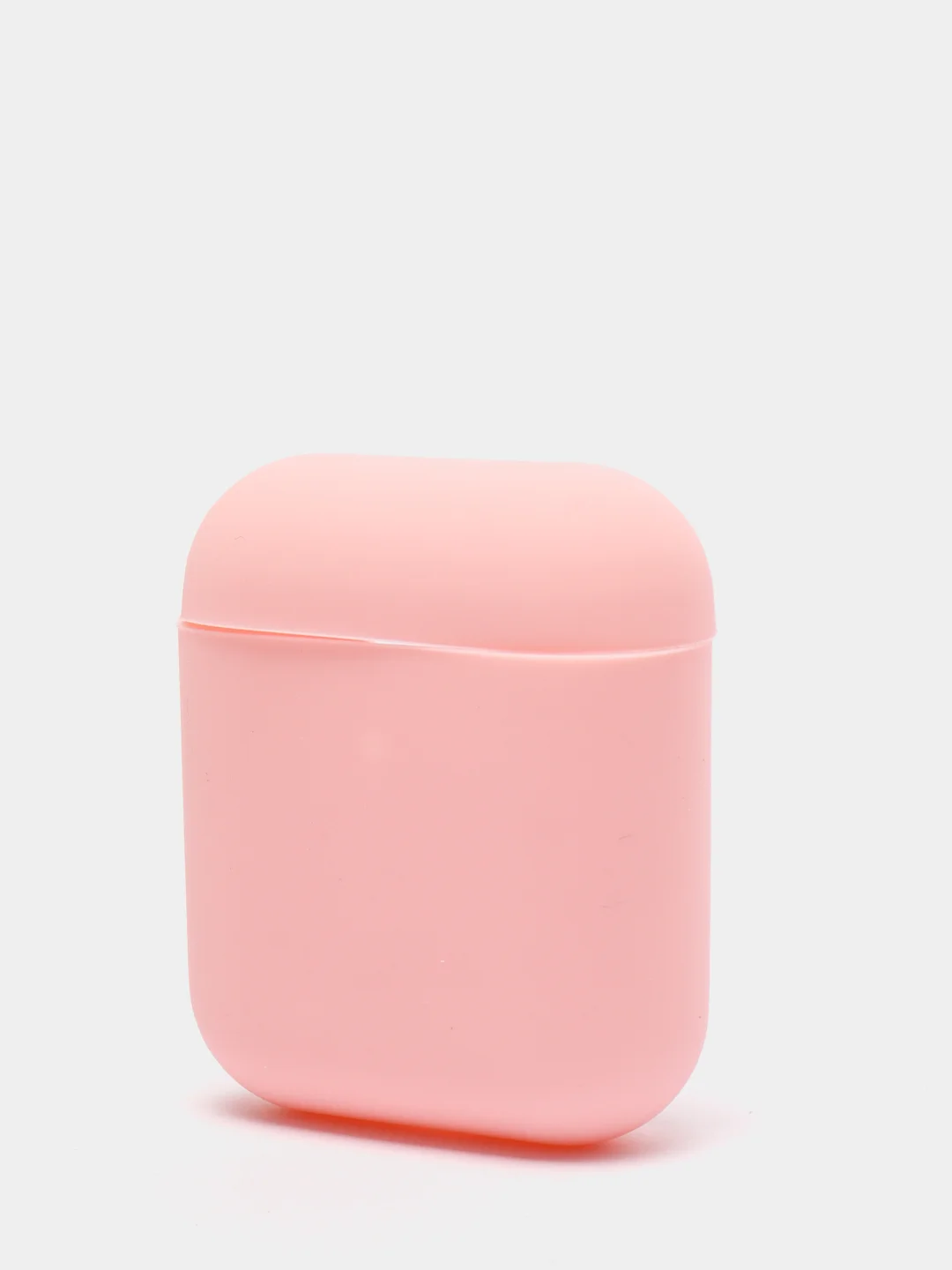 Розовый силиконовый чехол для наушников AirPods Аирподс 1 / 2 розовый, черный, синий