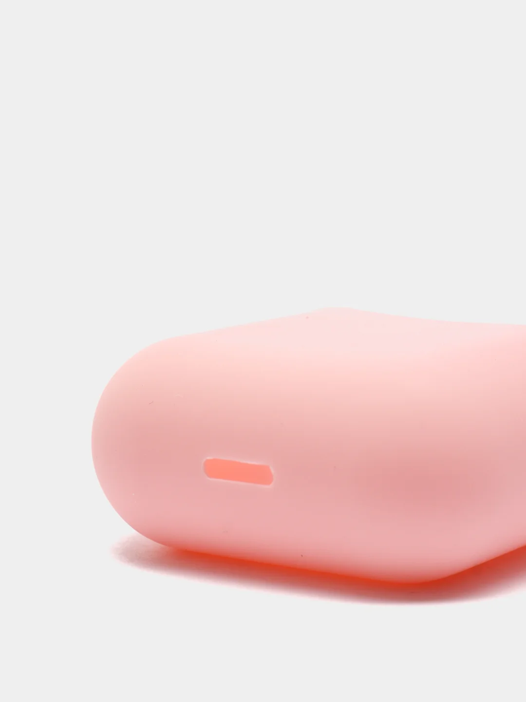 Розовый силиконовый чехол для наушников AirPods Аирподс 1 / 2 розовый, черный, синий