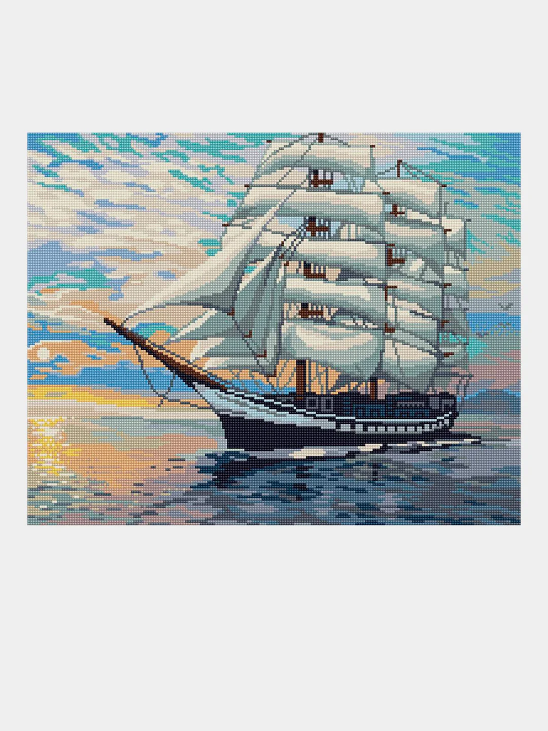 Алмазная мозаика "Парусник Паллада", 40 х 50
