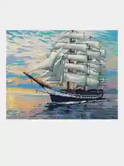 Алмазная мозаика "Парусник Паллада", 40 х 50