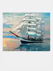 Алмазная мозаика "Парусник Паллада", 40 х 50