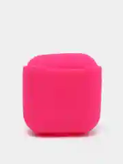 Розовый силиконовый чехол для б/п наушников AirPods