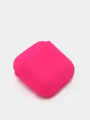 Розовый силиконовый чехол для б/п наушников AirPods