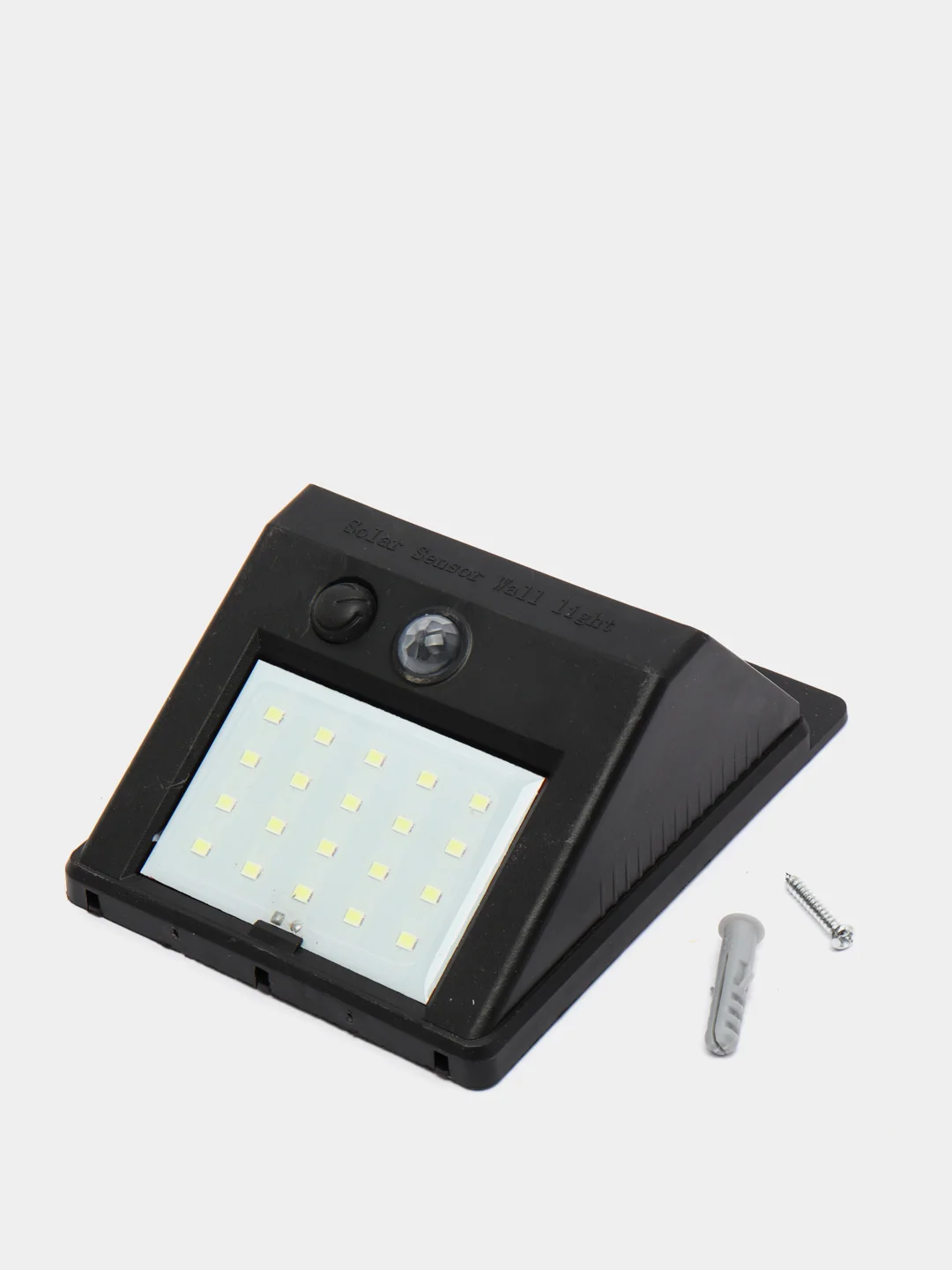Черный светодиодный уличный светильник Solar Motion Sensor Ligh, на солнечной батарее, фасадный
