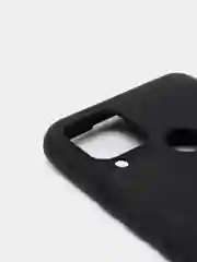 Черный чехол-накладка для Realme C25 из силикона, с матовым покрытием и бортиком