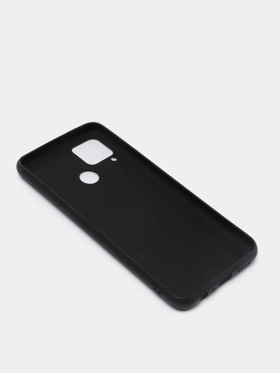 Черный чехол-накладка для Realme C25 из силикона, с матовым покрытием и бортиком