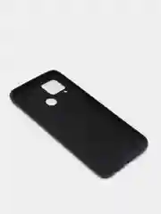 Черный чехол-накладка для Realme C25 из силикона, с матовым покрытием и бортиком
