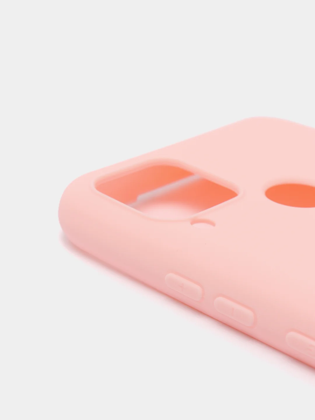 Розовый чехол-накладка для Realme C25 из силикона, с матовым покрытием и бортиком