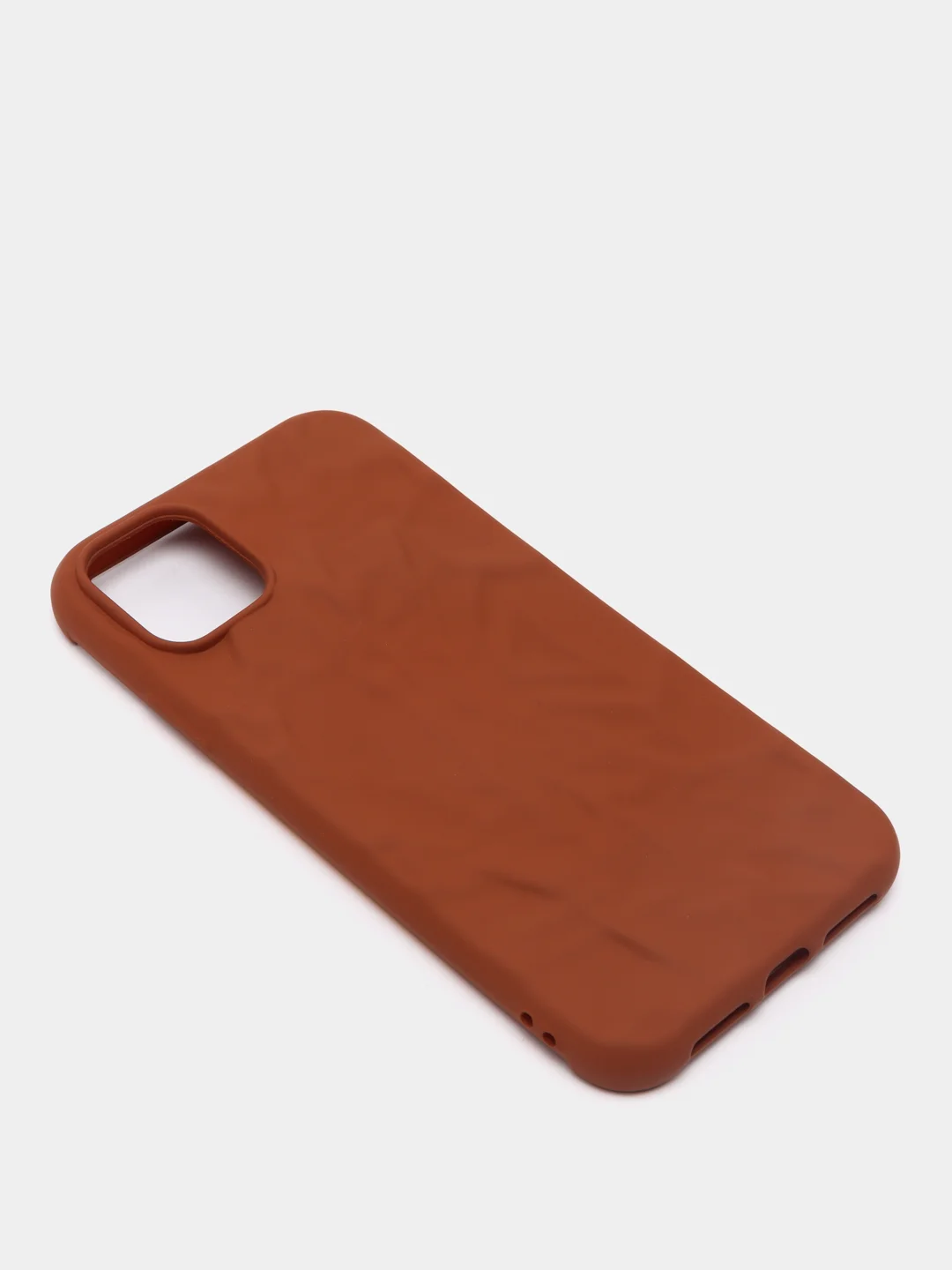 Коричневый чехол iPhone 11 TPU, без логотипа, закрытый низ