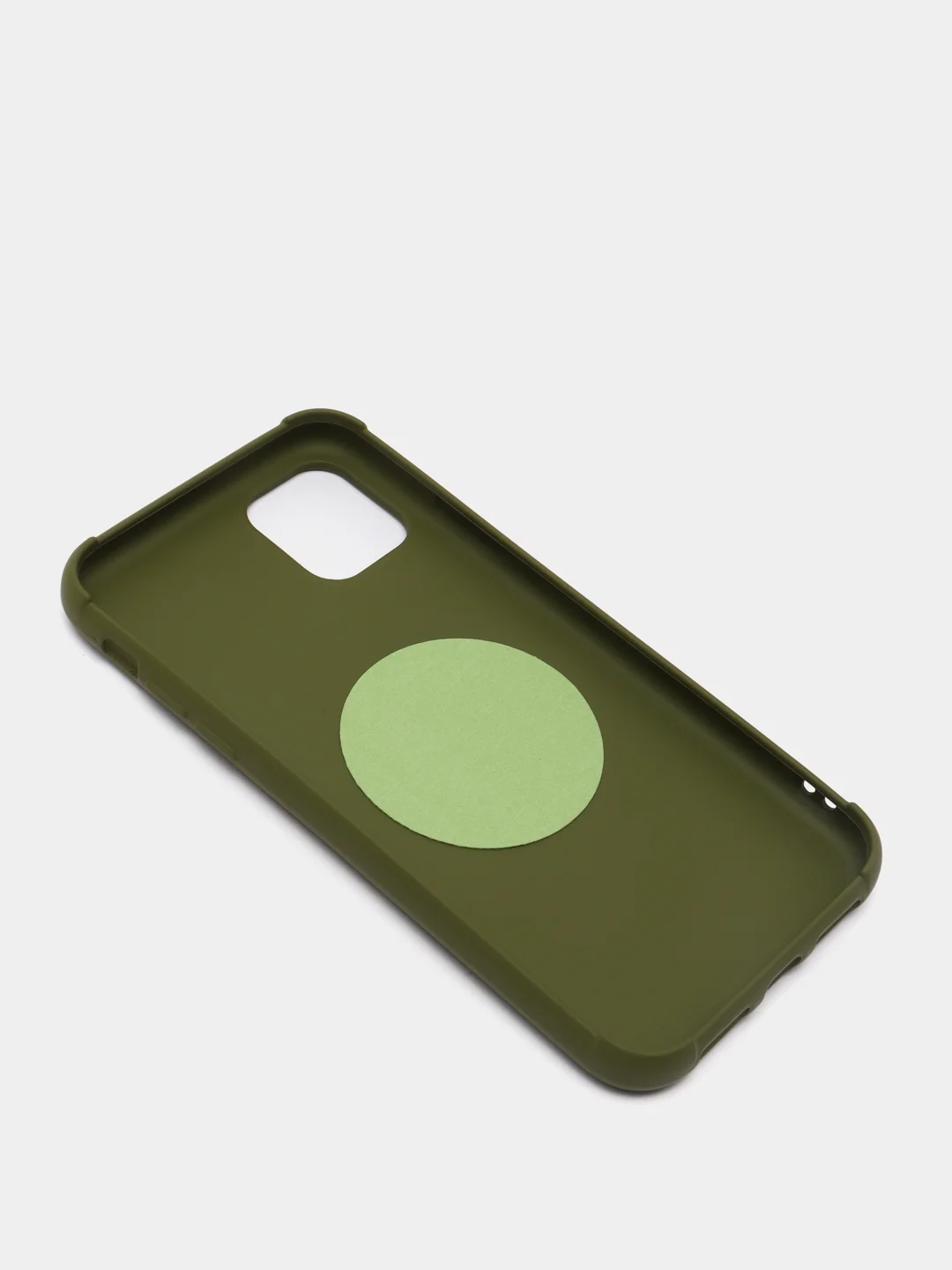 Зеленый чехол iPhone 11 TPU, без логотипа, закрытый низ
