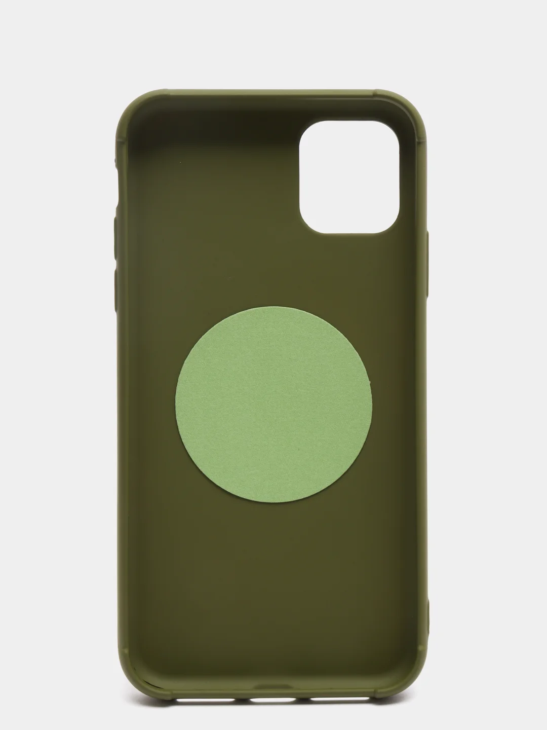 Зеленый чехол iPhone 11 TPU, без логотипа, закрытый низ