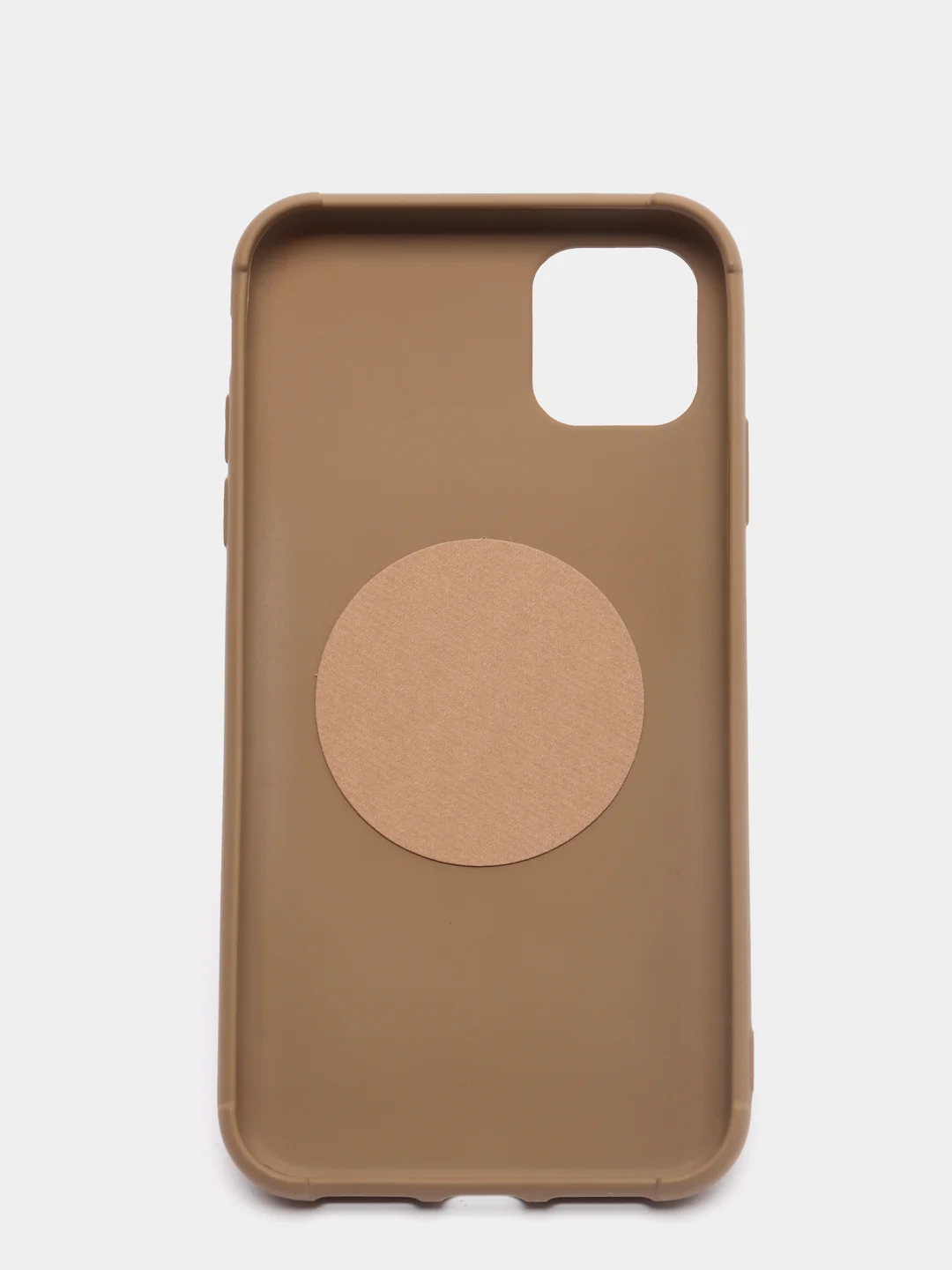 Песочный хаки чехол iPhone 11 TPU, без логотипа, закрытый низ