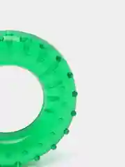 Зеленый кистевой медицинский эспандер с массажным эффектом