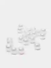 Бусины белые, 6 мм, 100 штук