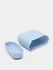 Небесно-голубой чехол для Apple AirPods Soft Touch силиконовый