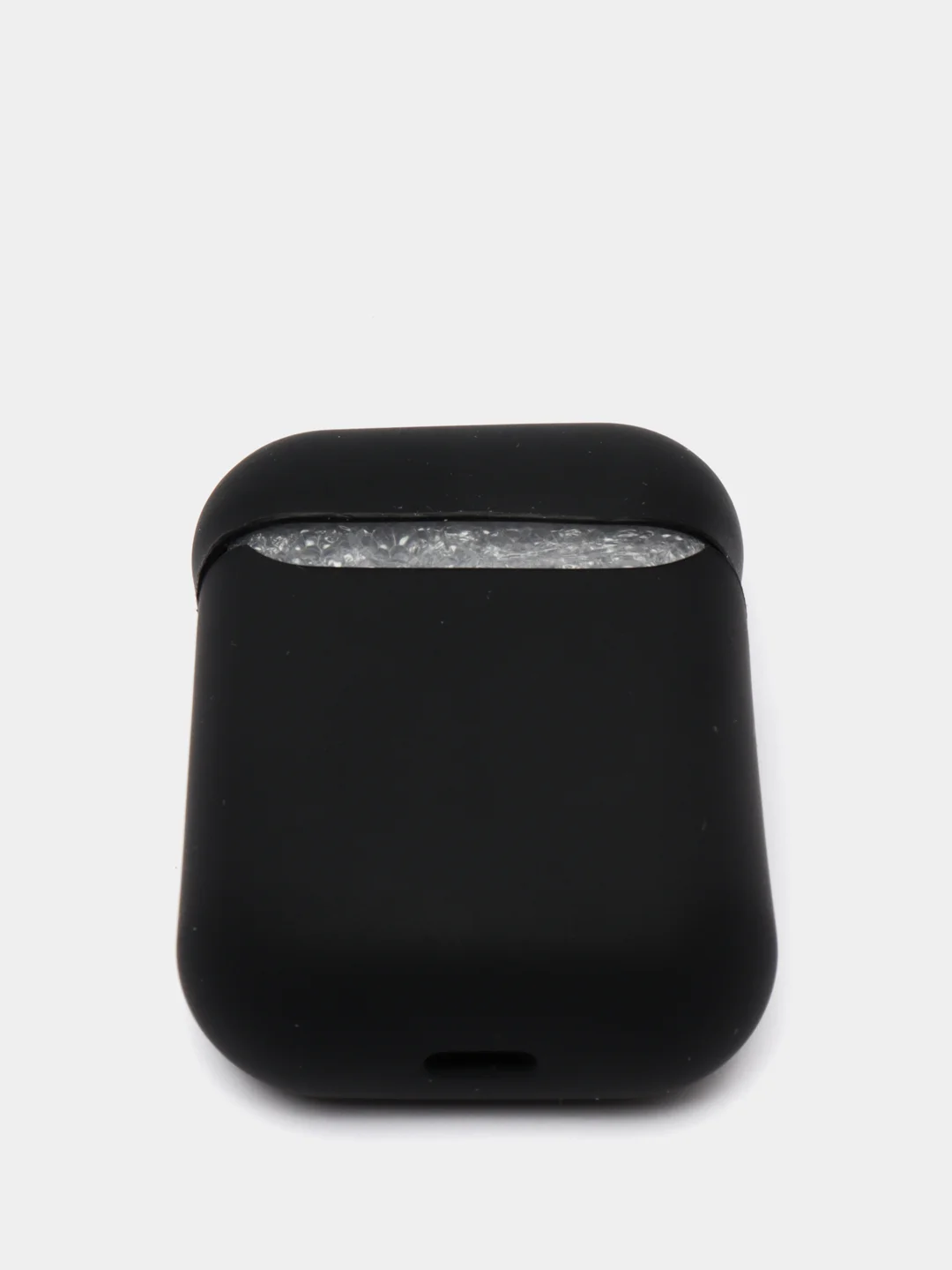 Черный чехол для Apple AirPods Soft Touch силиконовый