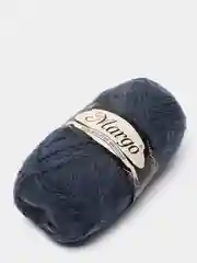 Темно-синий пряжа для вязания Margo, акрил с пухом, 230 м, 100 г