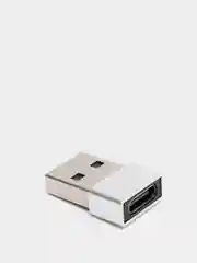 Серебряный переходник USB-Type-C, USB 2.0