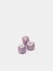 Фиолетовый бусины керамические, 6 мм