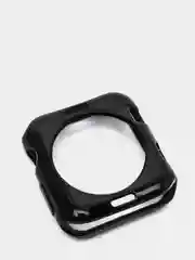 Черный чехол для Apple Watch 38/ 40/ 41/ 42/ 44/ 45 mm, силиконовый