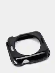 Черный чехол для Apple Watch 38/ 40/ 41/ 42/ 44/ 45 mm, силиконовый