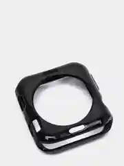 Черный чехол для Apple Watch 38/ 40/ 41/ 42/ 44/ 45 mm, силиконовый