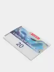 Альбом для акварели, 148 х 210, А5, 20 листов, 200 г/м, на гребне Fin