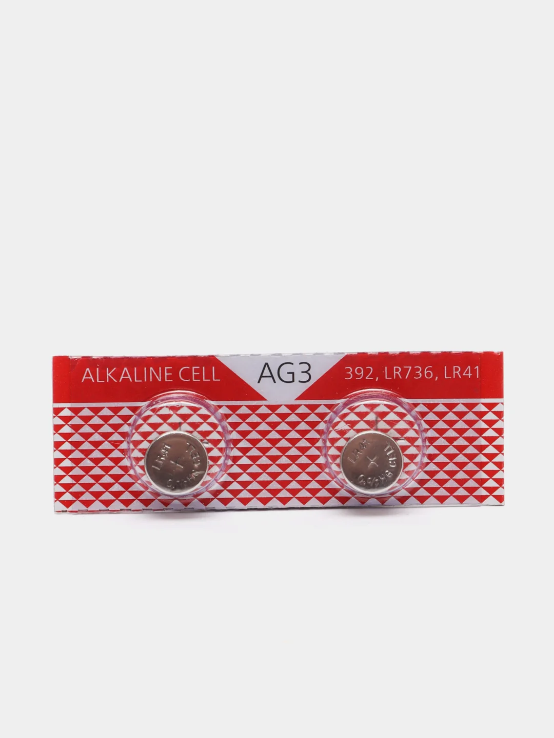 Батарейки AG3 (LR41, G3, 392, 384, LR736, LR41W, 192, 392A, SR41, CX41, GP192, RW37) 2 шт
