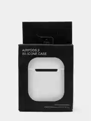 Белый чехол для Apple AirPods Soft Touch силиконовый