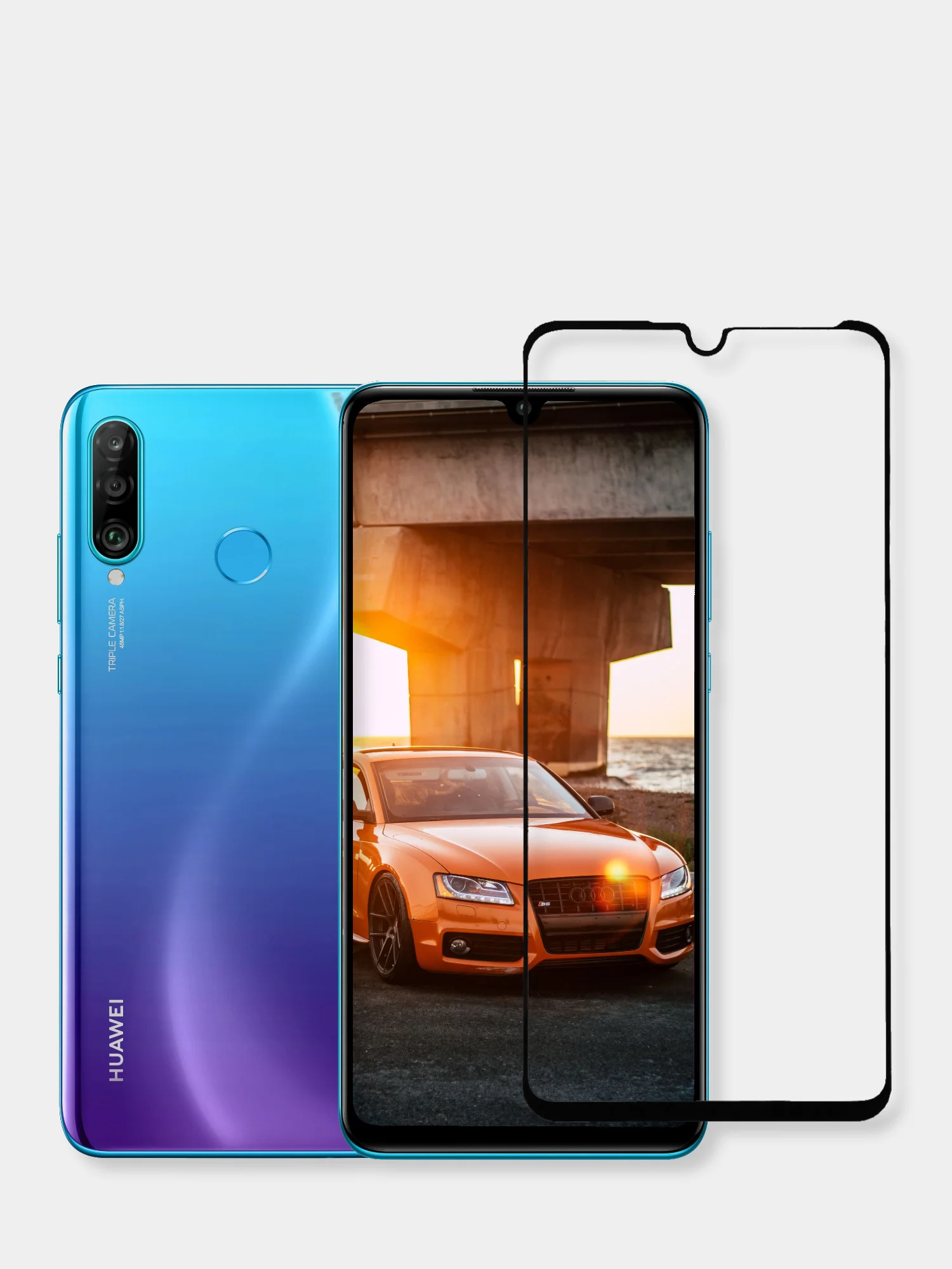 Защитное стекло Huawei P30 Lite, Honor 20s, Honor 20 Lite, Хуавей П30 Лайт, Хонор 20 Лайт