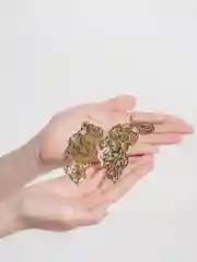 Прозрачный длинные серьги с подвесками геометрической формы