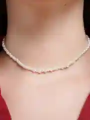 Белый жемчужный чокер-колье женский
