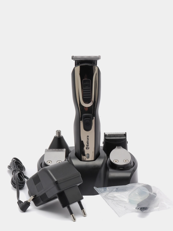 Триммер Sakura SA-5523BK, универсальный, 10 насадок
