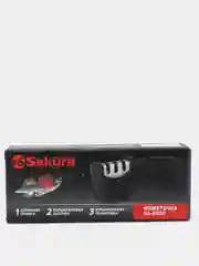 Черный ножеточка Sakura SA-6650, 3 степени заточки